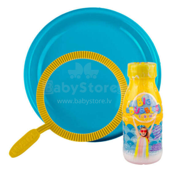 Ikonka Art.KX4672 TUBAN Soap Bubble Set in a net hoop soap bubbles + liquid 250ml