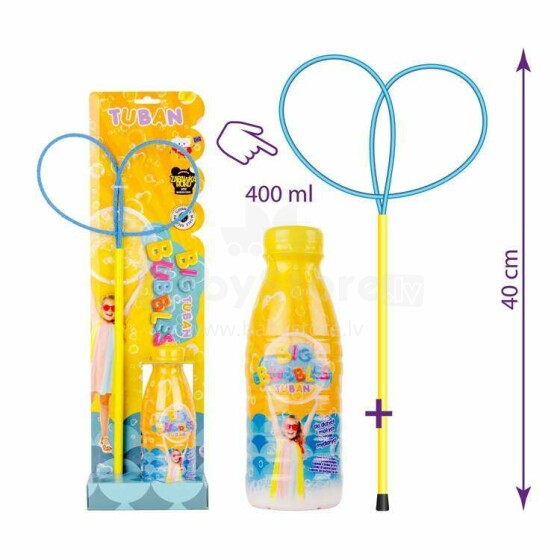 Ikonka Art.KX4669 TUBAN hoop pro butterfly soap bubbles + liquid 400ml
