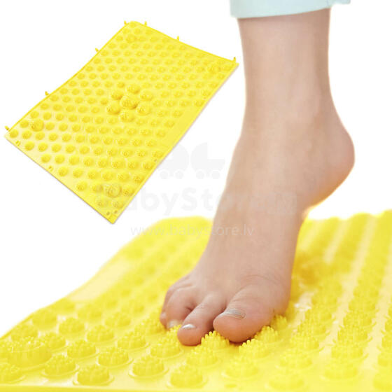 Ikonka Art.KX6356_3 Sensory massage correction mat yellow