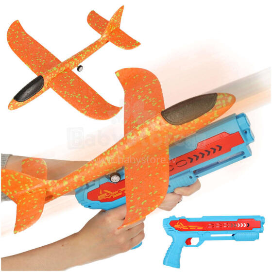 Ikonka Art.KX4579 Lidaparātu palaišanas pistole automātiskā zila