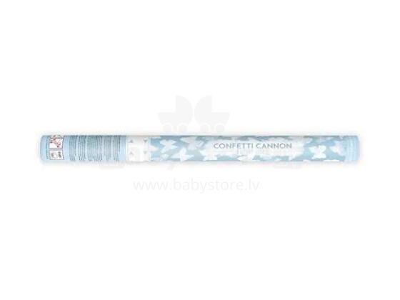 Ikonka Art.KX4565 Confetti tube shooting with white butterflies 60cm