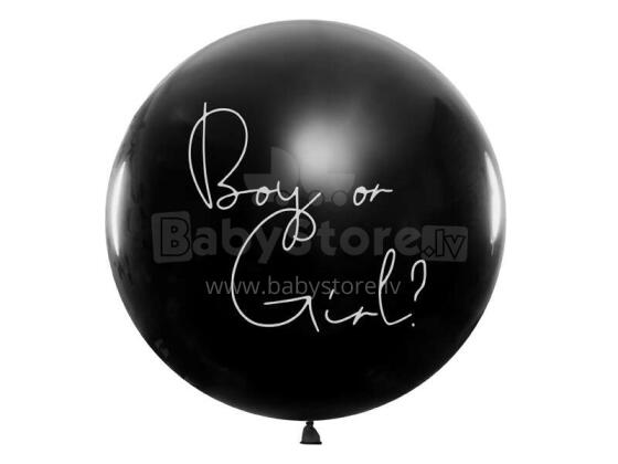 Ikonka Art.KX4557 Dzimuma atklāšanas balons Zēns vai meitene zils konfeti 100cm