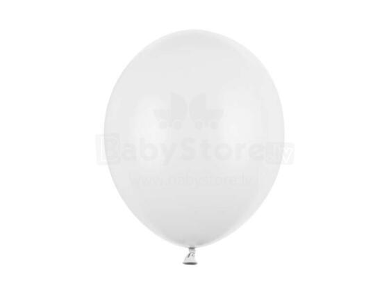 Ikonka Art.KX4553 Baloni Spēcīgi pasteļbaloni tīri balti 30cm 100 gab.