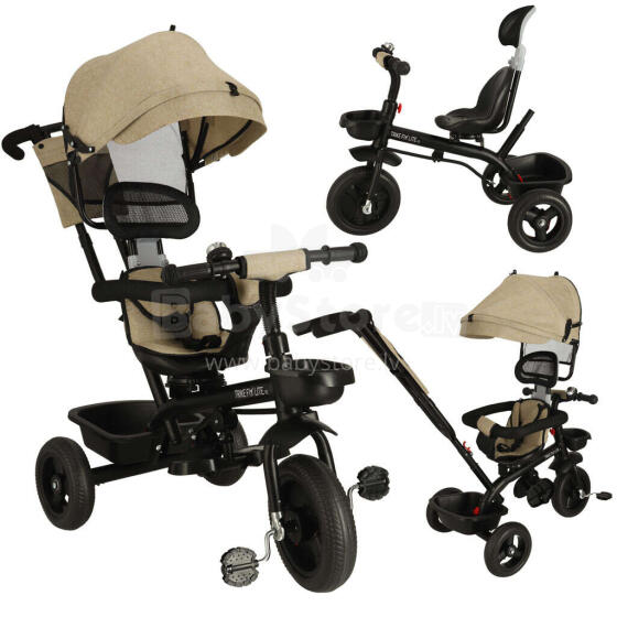 Ikonka Art.KX4511_1 TRIKE FIX Lite V2 tricycle beige
