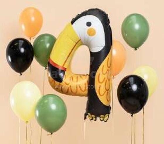 Ikonka Art.KX4535_8 Folijas balons ar skaitli "4" - Tukāns 47x80 cm