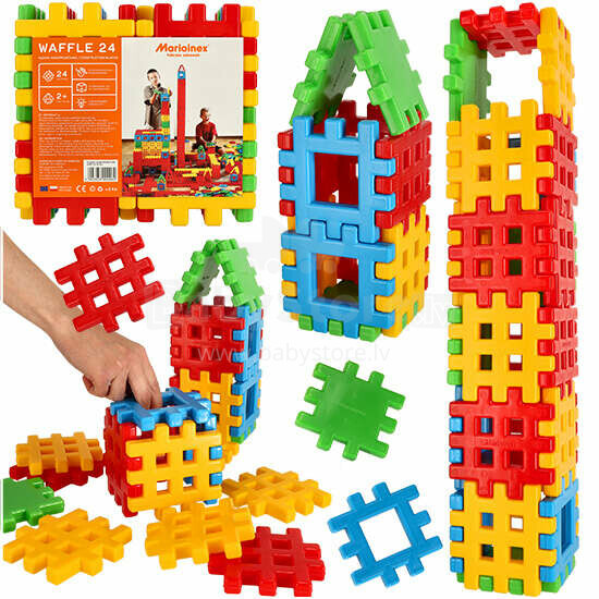 Ikonka Art.KX4387 Building block cube 24 pieces