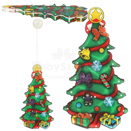 Ikonka Art.KX4354_2 LED kulonu gaismas Ziemassvētku eglīte apdare 45cm