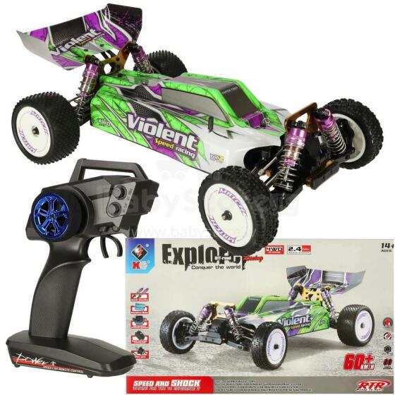 Ikonka Art.KX4283 Tālvadības auto RC WLToys 104002 1:10 4WD 2.4Ghz