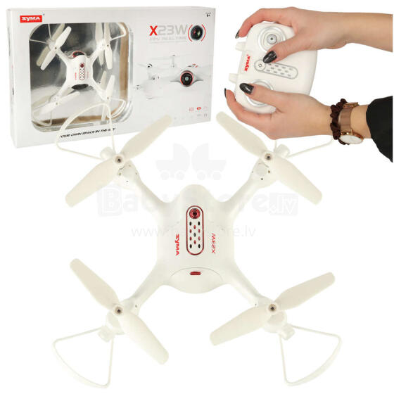 Ikonka Art.KX9997_1 Syma X23W 2.4GHz 4CH FPV Wi-Fi white RC drone
