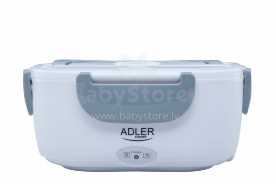 Ikonka Art.KX4077 Adler AD 4474 grey Heated food container lunch box set container separator spoon 1.1 L