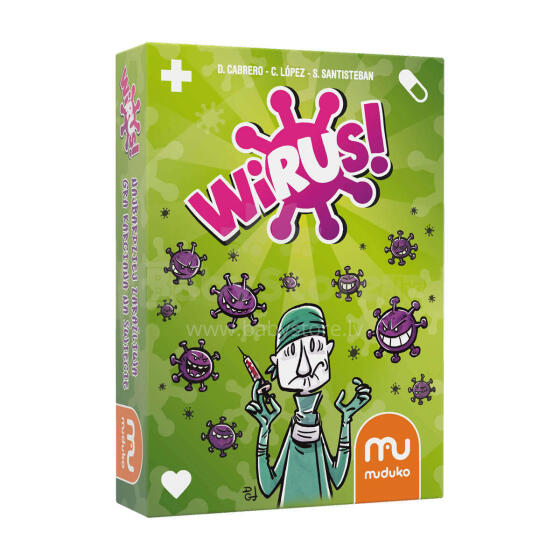 Ikonka Art.KX4758 MUDUKO kāršu spēle Virus Party Game 8+