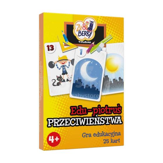Ikonka Art.KX4752 MUDUKO Spēle Edu Peter pretstatu spēļu kartes 4+