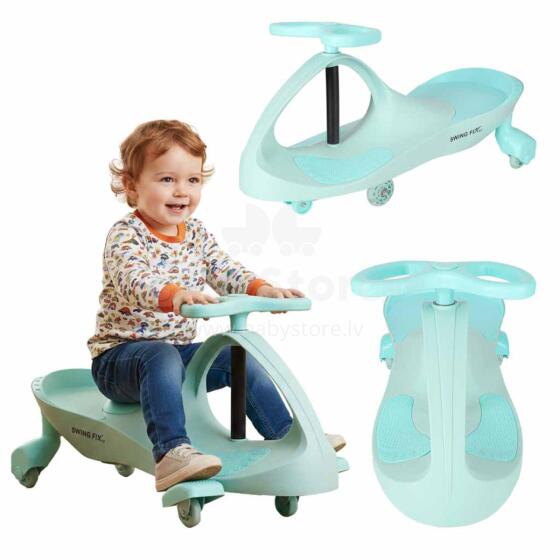 Bebe Basic Kids Gravity Car with LED Wheels Art.158057 Bērnu gravitācijas stumjāma mašīna ar  LED gaismiņam