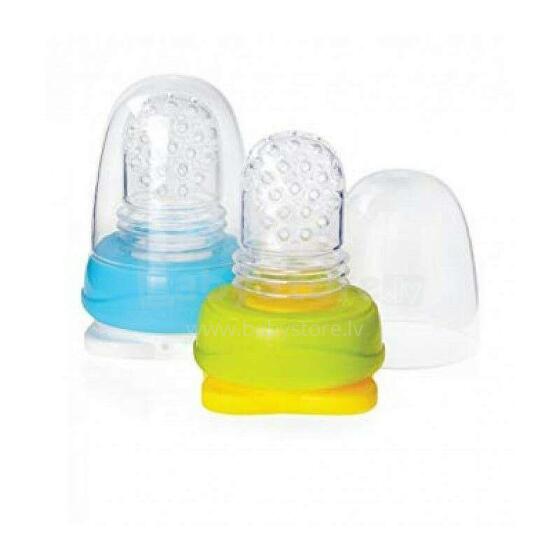 Kidsme Food Pouch Art.160490 LIS Sky Lime  Maināms uzgalis , 6+ mēn.
