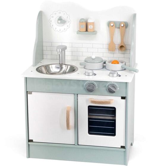 PolarB Kitchen  Art.44048 Green  Деревянная кухня со звуком