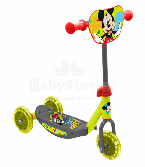 Disney Mickey 3-wheel Kids Scooter Art.59933 Green Bērnu trīsriteņu skūteris