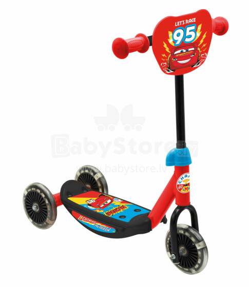 Disney Cars 3-wheel Kids Scooter Art.59963 Трёхколёсный Самокат