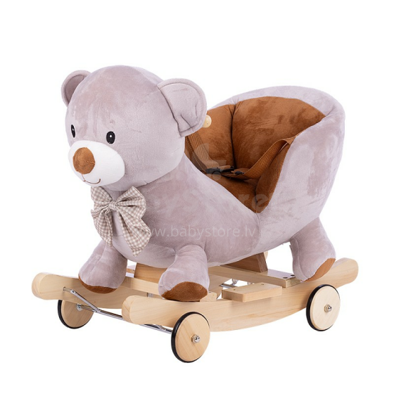 Toma Rocking  Chair Art.WJ-658R Bear Mīksts šūpuļzirdziņš ar muguriņas atbalstu (Šupuļzirgs)