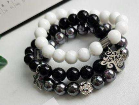 La bebe™ Jewelry Handmade Natural Stone Bracelet Rokasspradze ar dabīgiem akmeņiem 3gb.