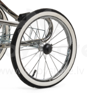 „Emmaljunga Mondial“ Wheel 360mm Chrome Deluxe Chassi ratas klasikinis chromuotas Art. R1645 ratas 14 colių ratams