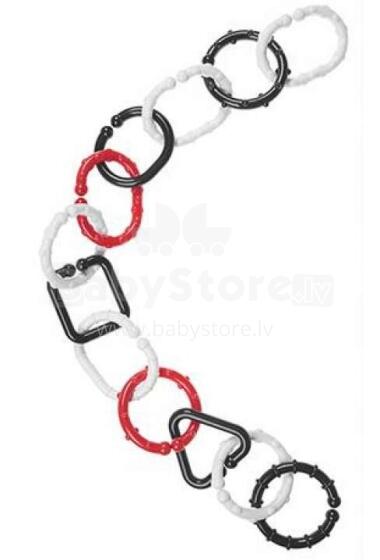 Tullo Art.161 Black White Grabulis Rattle Rings 12gab