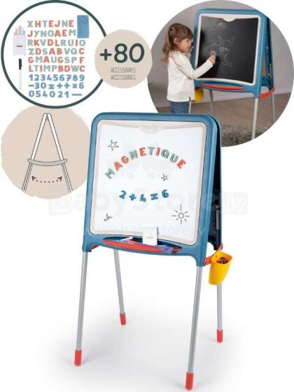 Smoby Table Art.410308S   Divpusēja zīmēšanas tāfele (dēlis) - molberts