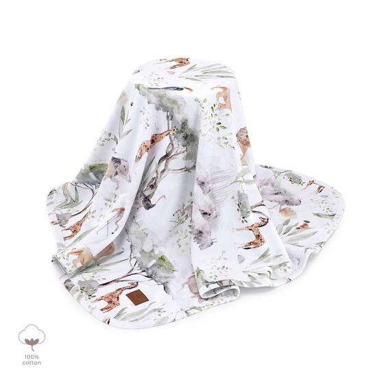 Makaszka Baby Blanket Cotton Art.KOC11SAWA008 Sawanna Высококачественное детское одеяло (70x90 см)
