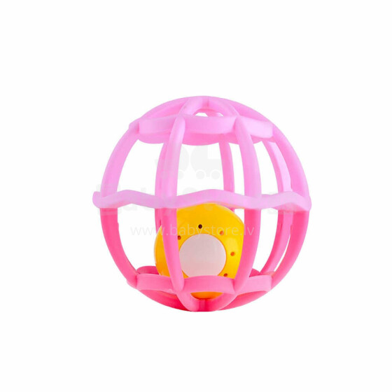 BabyMix Ball Art.46285 Pink Bumba ar grabulīti