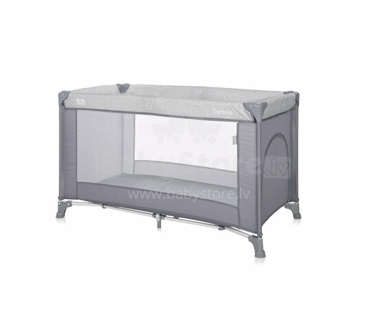 Lorelli Torino Baby Cot  Art.10080452213 Grey Striped Манеж-кровать для путешествий