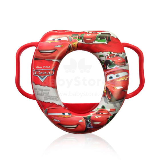 Lorelli Soft Toilet Trainer with handles Art.10130360018 Auto Red Poda vāka mazinātājs, tualetes sēdeklītis, mīkstais