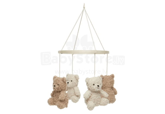 Jollein  Baby Mobile Teddy Bear Art.116-001-67015 Naturel Biscuit mūzikalais karuselis