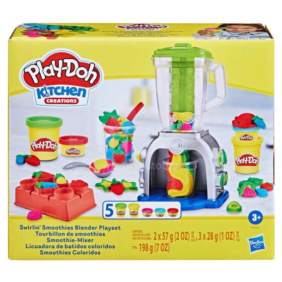 Play-Doh  Swirlin Smoothies Art.F9142 Игровой набор Swirlin Smoothies блендер