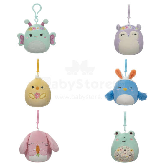 SQUISHMALLOWS Piespraužamā mīkstā rotaļlieta, Lieldienu sērija, 8 cm