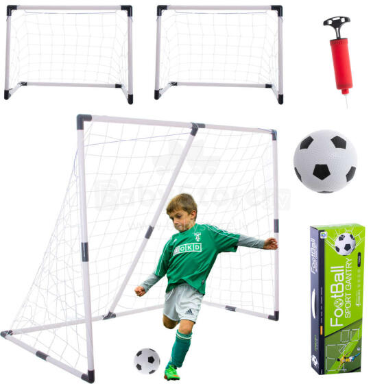 Ikonka Art.KX4876 Bērnu futbola vārti 2in1 143x110x70cm