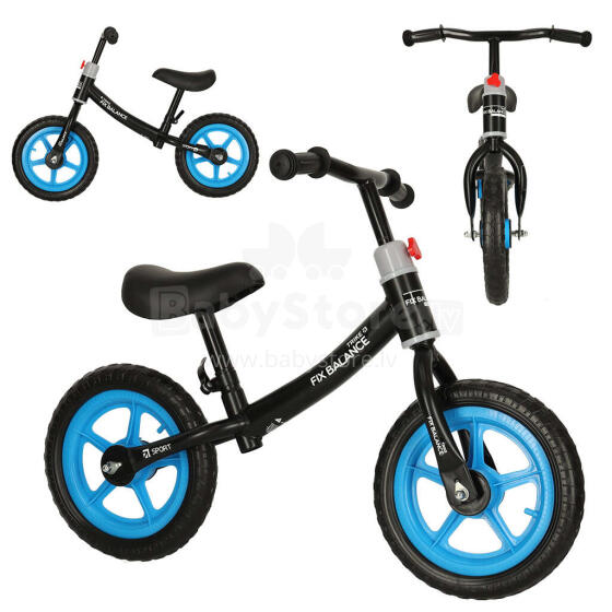 Ikonka Art.KX4544 Trike Fix Balance distanču velosipēds melns un zils