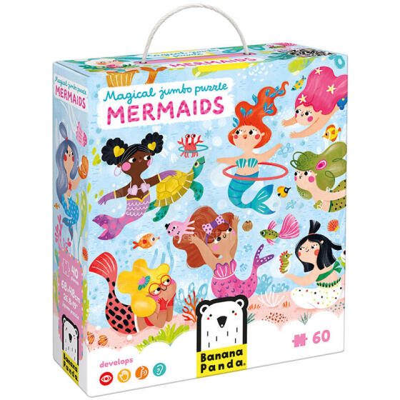 Banana Panda Magical Jumbo Puzzle Mermaids Art.49259 пазл (60шт.)