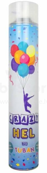 Ikonka Art.KX4415 TUBAN heelium õhupallidele Crazy Helium Spray 6.5x34.5x6.5cm