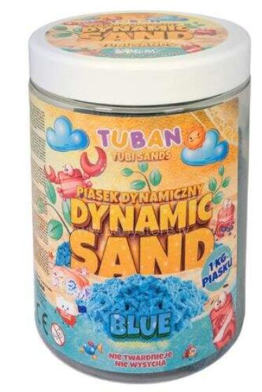 Ikonka Art.KX3870_1 TUBAN Dynamic Sand 1kg zilā krāsā
