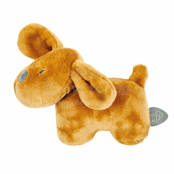 NATTOU Pehmohelistin karamellinruskea Koira, 15 cm