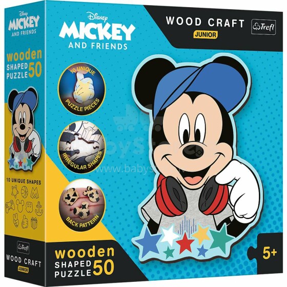 TREFL DISNEY Wooden puzzle Mickey Mouse 50 pcs