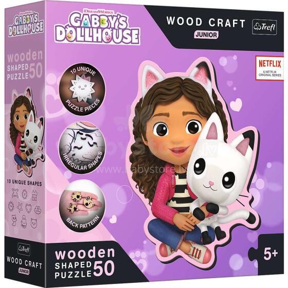 TREFL GABBY´S DOLLHOUSE Wooden puzzle Gabbie´s Dollhouse 50 pcs