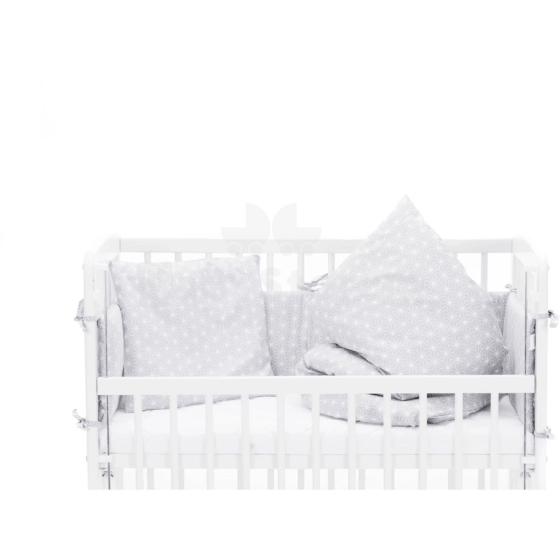 Fillikid Bedset  Nino Luxe Art.6810-67 Cube Grey Комплект из 4 частей для боковой кровати Nino