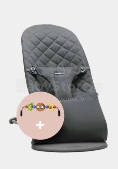 BABYBJÖRN šūpuļkrēsls Bliss Bundle Antrhracite, Cotton,Toy 606021