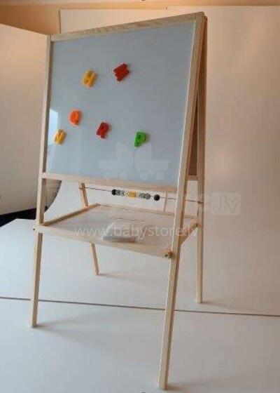 Ikonka Art.KX3824 Chalkboard dry erase board 37x48x90 natural