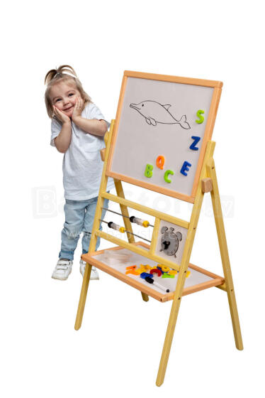 Ikonka Art.KX3825 Chalkboard dry erase board 30x56x90 peach