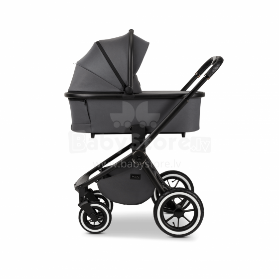 Moon Resea + 2/1 Art.158856 Anthrazit Black Matt Bērnu universālie kulbu/sporta ratiņi 2 vienā