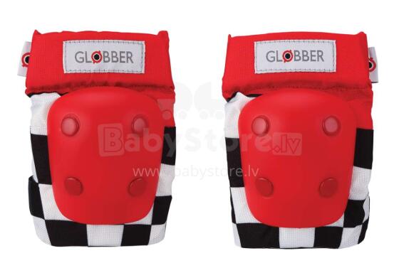 GLOBBER ceļu/elkoņu sarg red Racing , 529-001