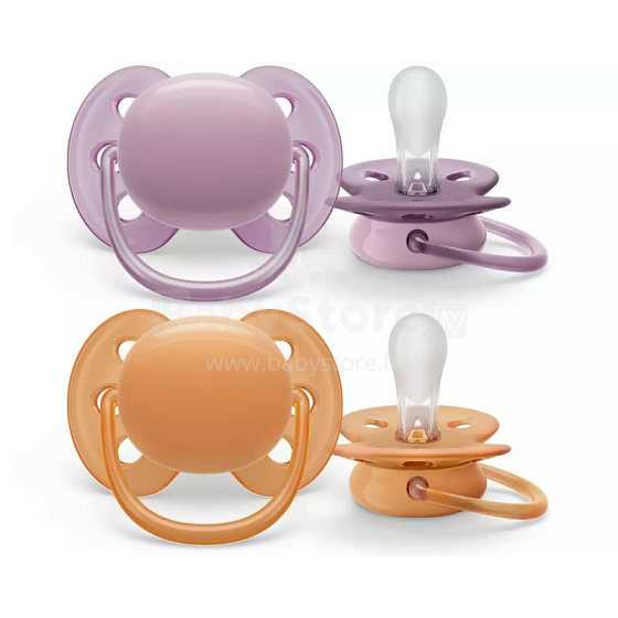 Philips Avent  Ultra Soft  Art.SCF091/33 Neutral пустышка силиконовая  BPA-Free,6-18 мес. (2 шт.)