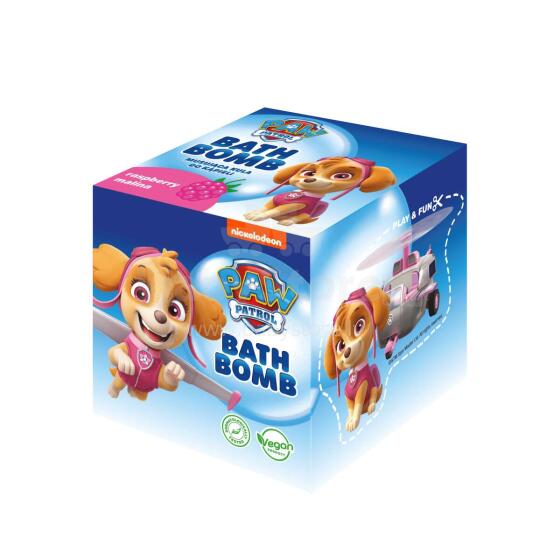 PAW PATROL Бомбочка для ванны 165 г, Скай, малина