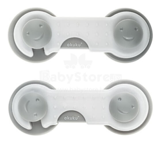 Akuku Art.A0650 Universal kids drawer safety lock 16cm Многофукциональный блокатор - длинный (2 шт.)